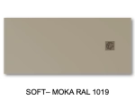 Receveur de douche en forme de trapèze, en fabrication sur mesure, largeur 60 à 210 cm X 60 à 100 cm, résine pleine masse PN24 de couleurs, LIVRAISON RAPIDE, OFFERTE